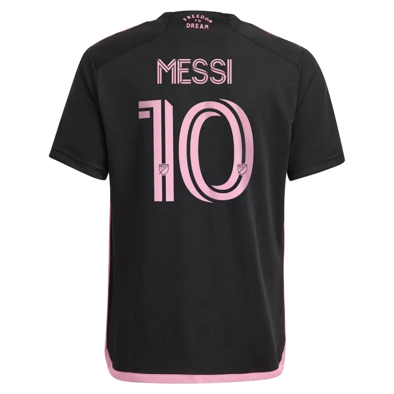 Lionel Messis Inter Miami 2024/25 Auswärts-Kinder-Trikot - Schwarz
