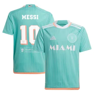 Lionel Messis Inter Miami 2024/25 Kinder - Trikot Nr. 3 - Grün