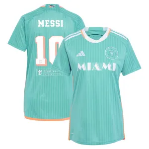 Lionel Messis Inter Miami 2024/25 Damen - Trikot Nr. 3 - Grün