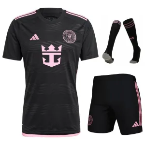 Inter Miami 2024/25 Auswärtskinderkit - Schwarz