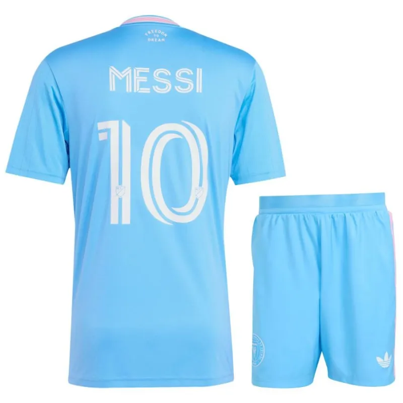 Inter Miami MESSI 2025/26 maillot third enfant ensemble bleu
