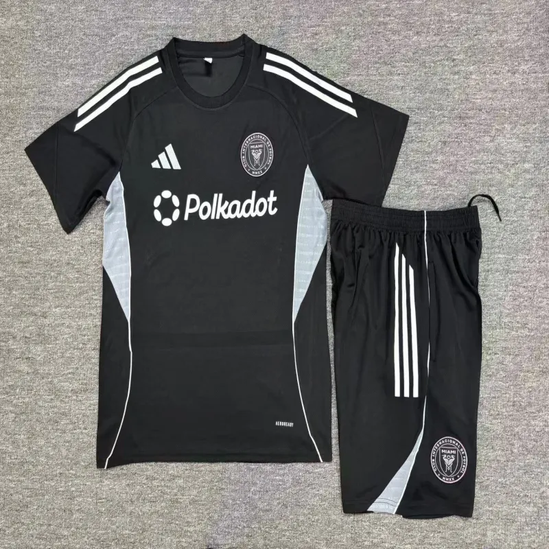 Inter Miami 2025/26 Conjunto de Entrenamiento Infantil negro