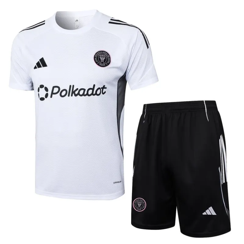 Maillot d'entraînement + Short Inter Miami 2025/26 - Blanc
