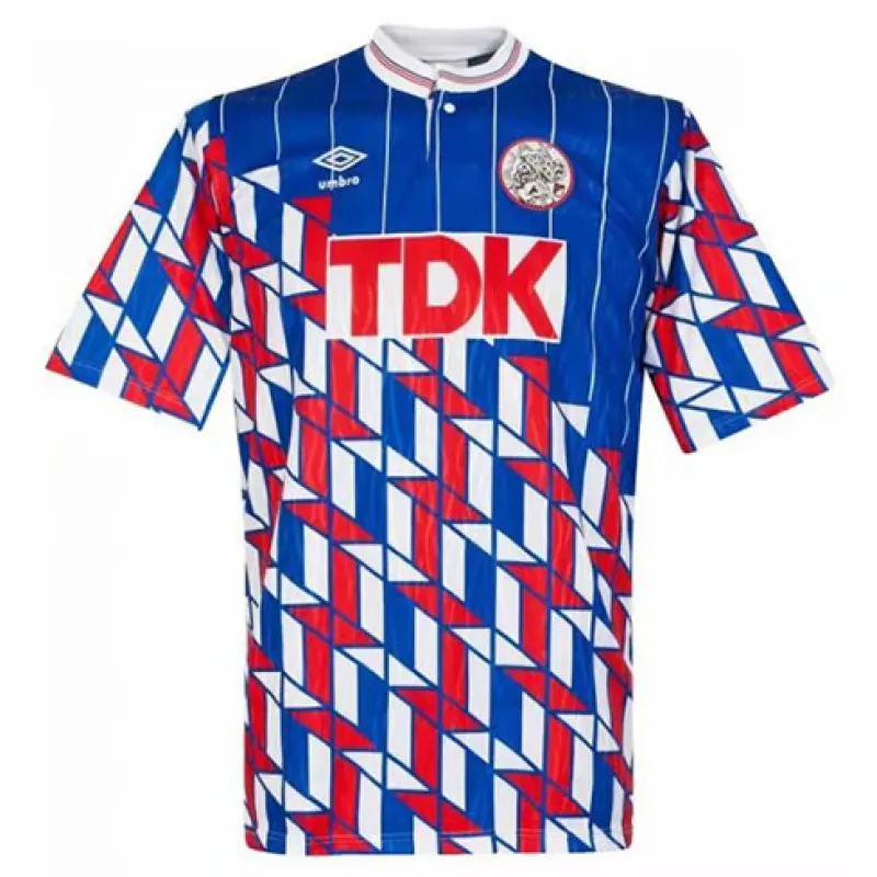 Ajax 1990 Away Retro-Trikot - Blau
