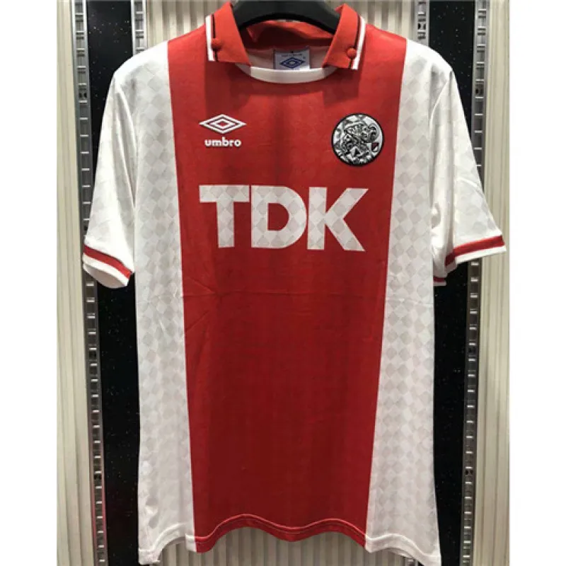 Ajax 1990-92 Retro-Trikot - Rot