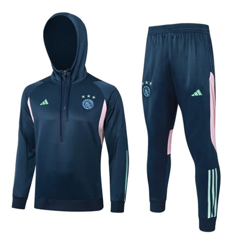 Ajax 2024/25 Kinder Königliche Kapuzen Sportbekleidung - Blau