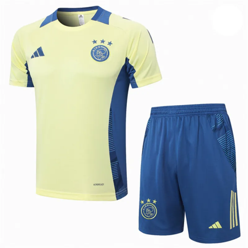 Kit de entrenamiento A + Shorts de Ajax 2024/25 - Amarillo claro