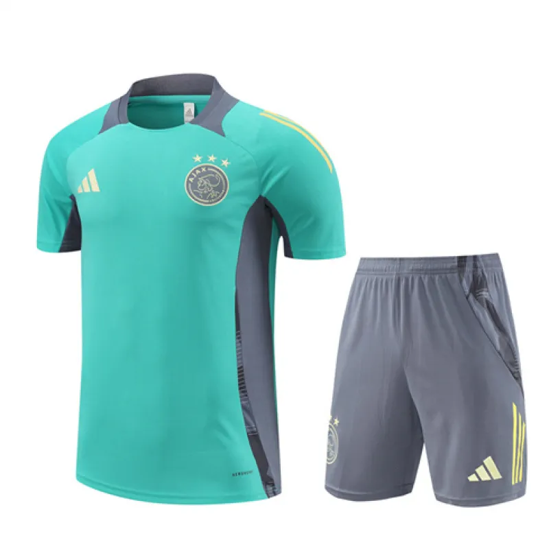 Kit de entraînement pour enfants + Shorts d'Ajax 2024/25 - Vert