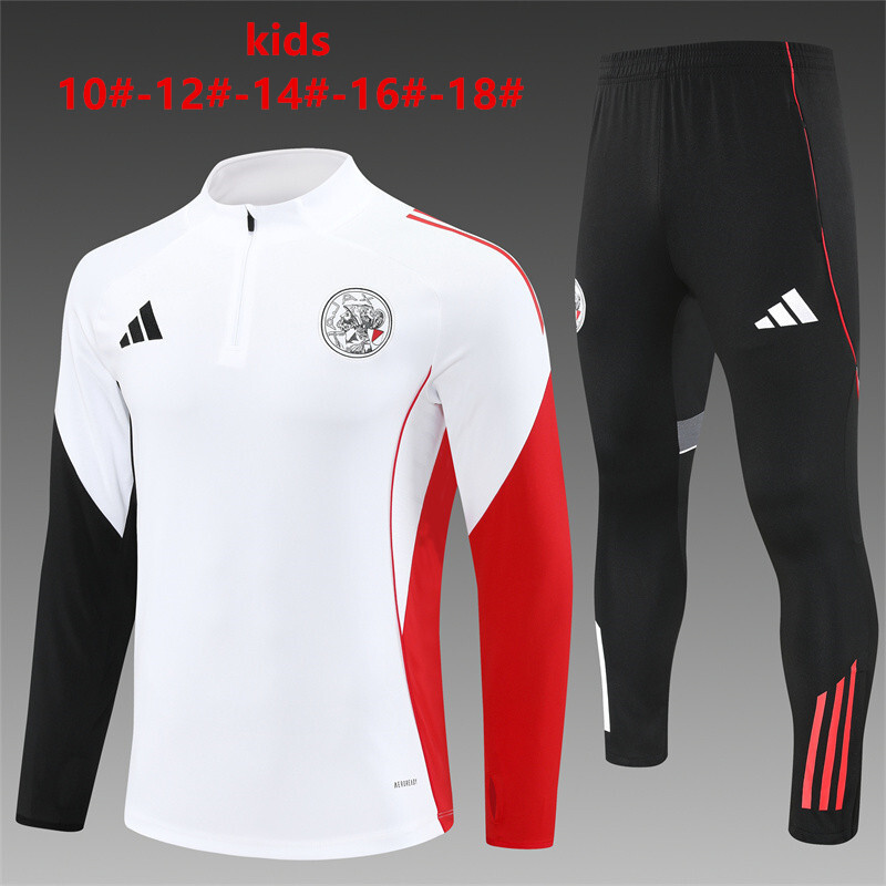 Ajax 2025/26 Ensemble Sport Enfant Blanc