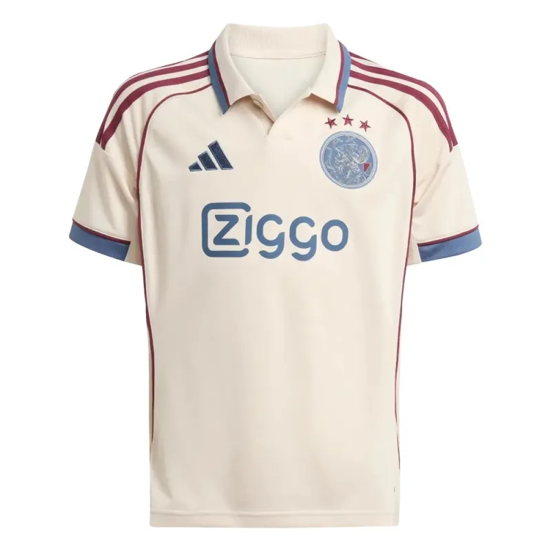 Ajax 2025/26 Drittes Kinder-Trikot - Beige