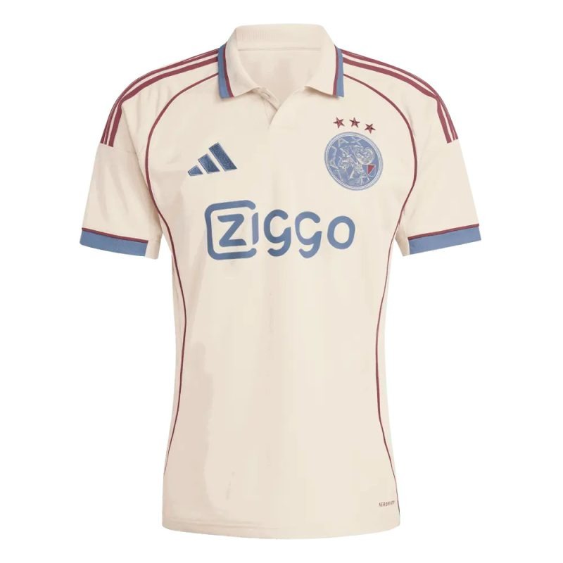 Ajax 2025/26 Drittes Kinder-Trikot-Set - Beige