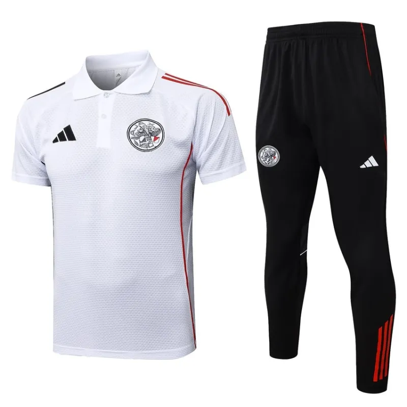 Polo sportif Ajax 2025/26 - Blanc