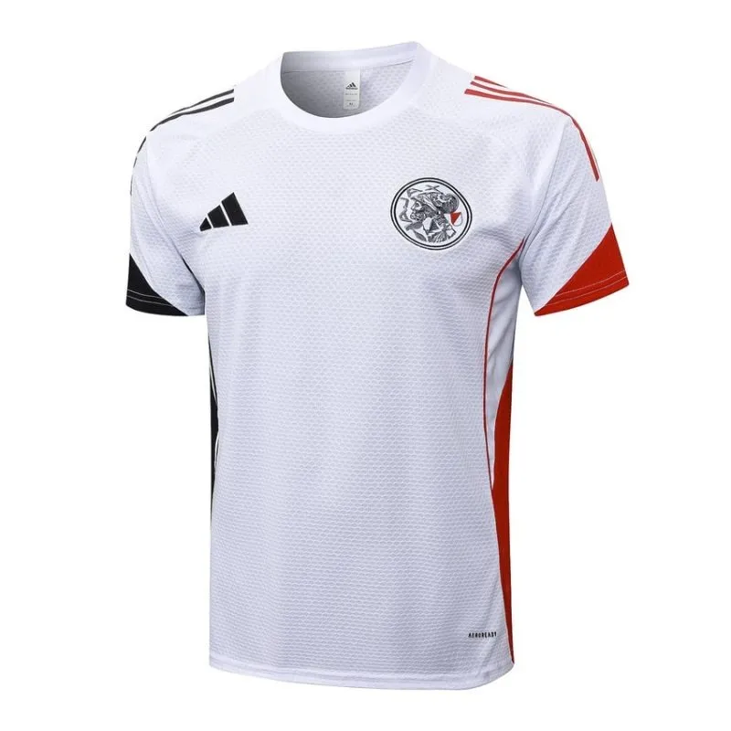 Ajax 2025/26 Trainingsshirt + Shorts - Weiß