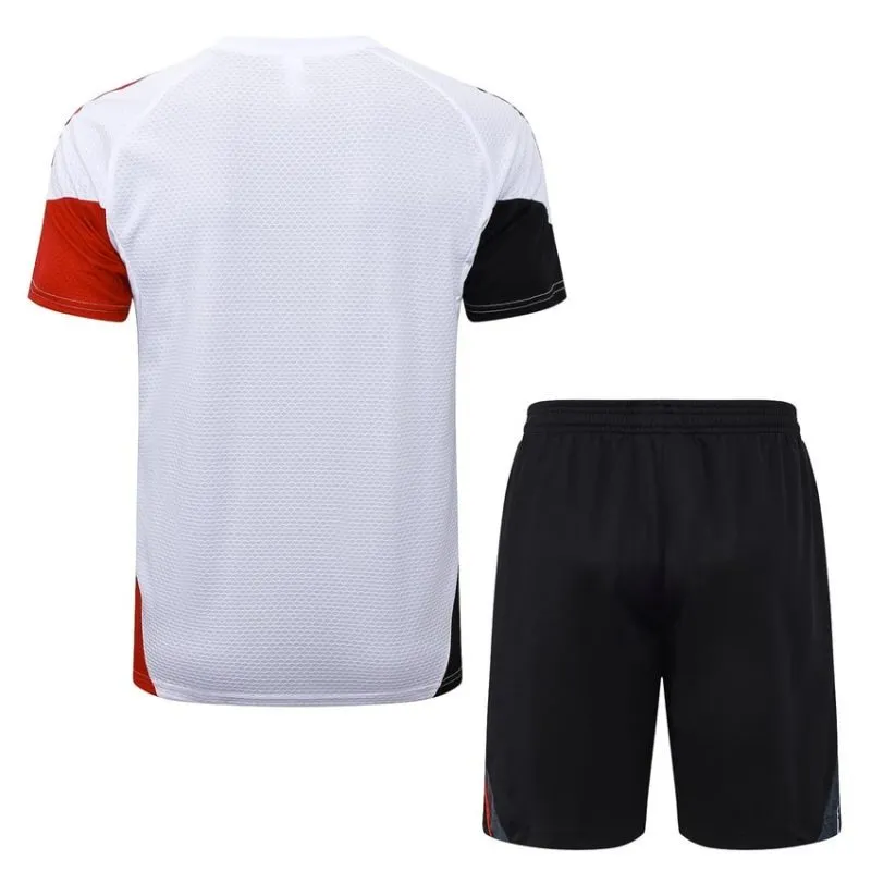 Ajax 2025/26 Trainingsshirt + Shorts - Weiß