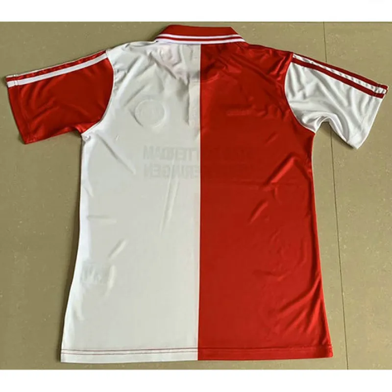 Camiseta retro local de Feyenoord 1995 - Rojo y Blanco