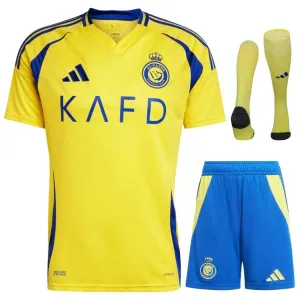 Set di maglia per bambini di casa di Al - Nassr 2024/25 - Giallo