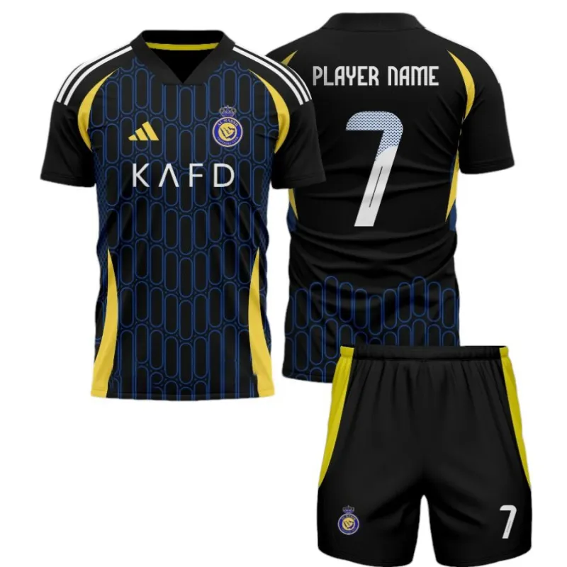 Juego de camisetas para niños de visita de Al - Nassr 2024/25 - Negra
