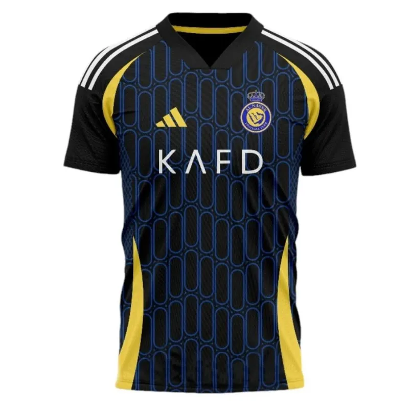 Ronaldo Al Nassr 2024/25 Auswärts-Trikot 7 - Schwarz