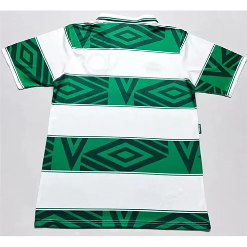 Celtic 1993 - 95 Heimretro Trikot - Weiß/Grün