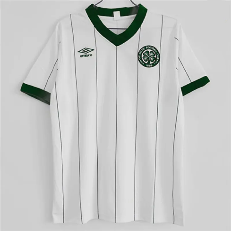 Celtic 1984-86 Auswärts Retro Trikot - Weiß