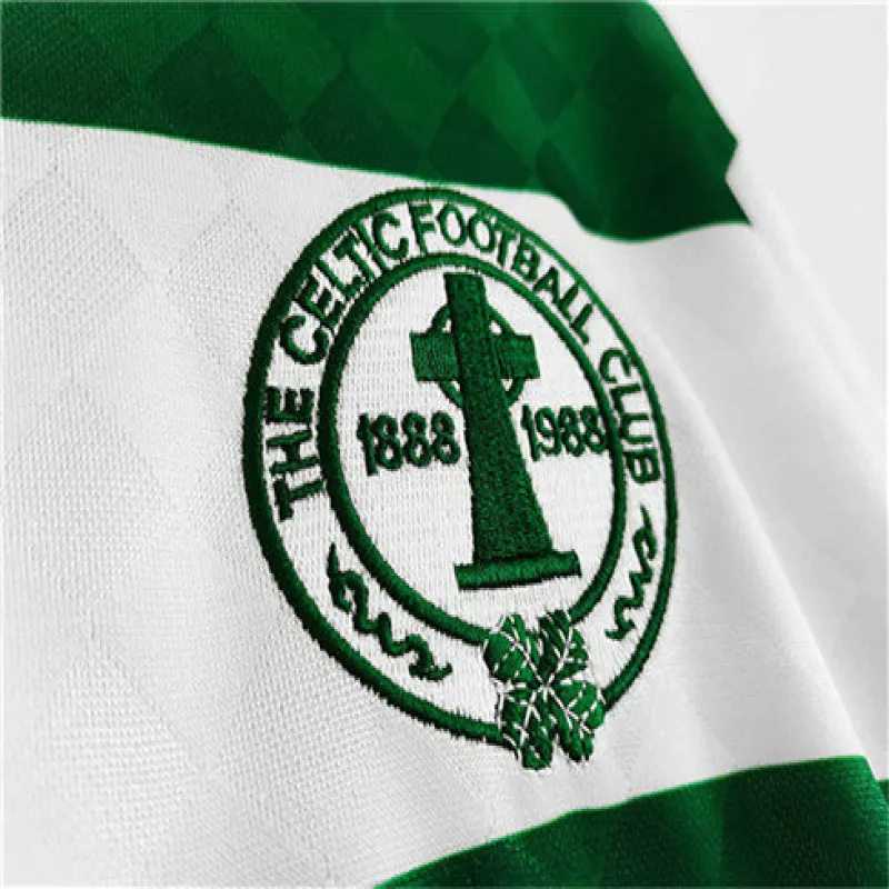 Celtic 1987/88 Heimretro Langarmtrikot - Weiß/Grün