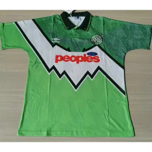 Celtic 1991/92 Auswärts Retro Trikot - Grün