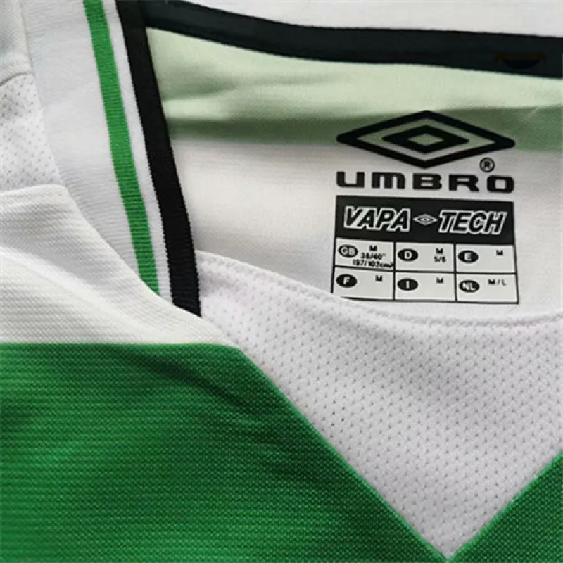 Maillot retro domicile de Celtic 2001-03 - Blanc/Vert
