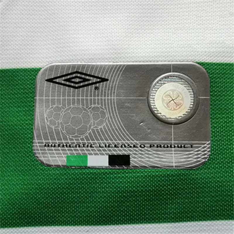 Maillot retro domicile de Celtic 2001-03 - Blanc/Vert