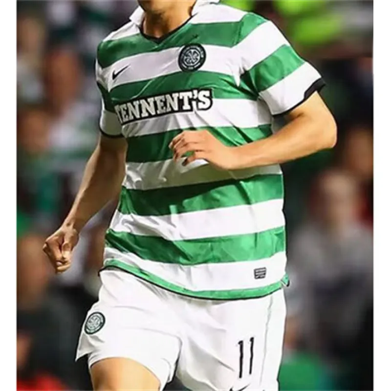 Camisa retro de casa de Celtic 2010/12 - Blanca/Verde