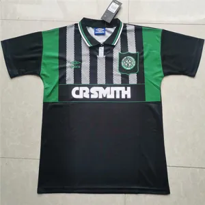 Maillot retro d'extérieur de Celtic 1994-96 - Noir