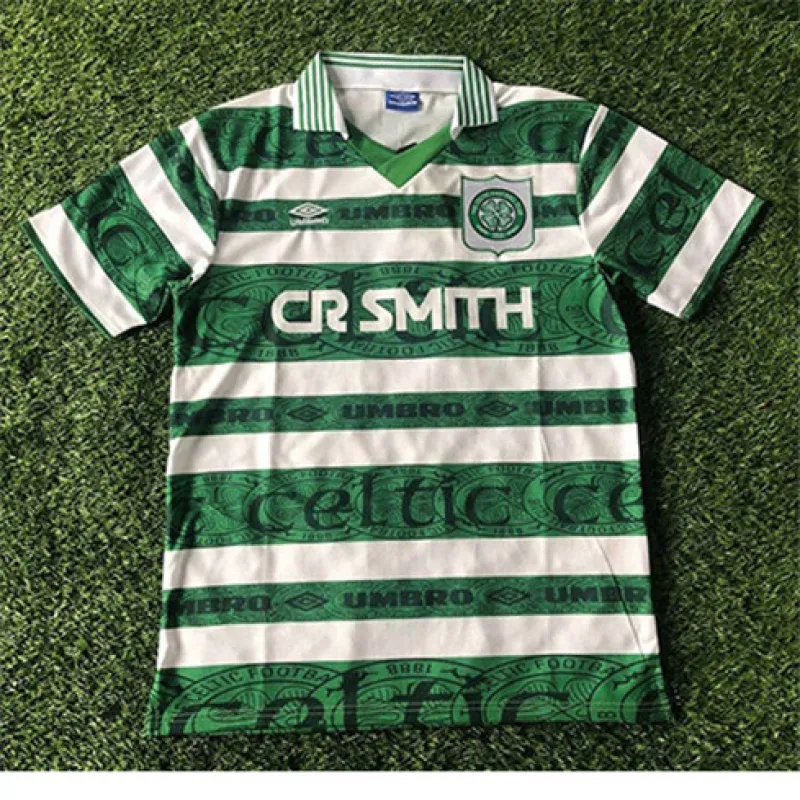 Celtic 1995 - 97 Heimretro Trikot - Weiß/Grün
