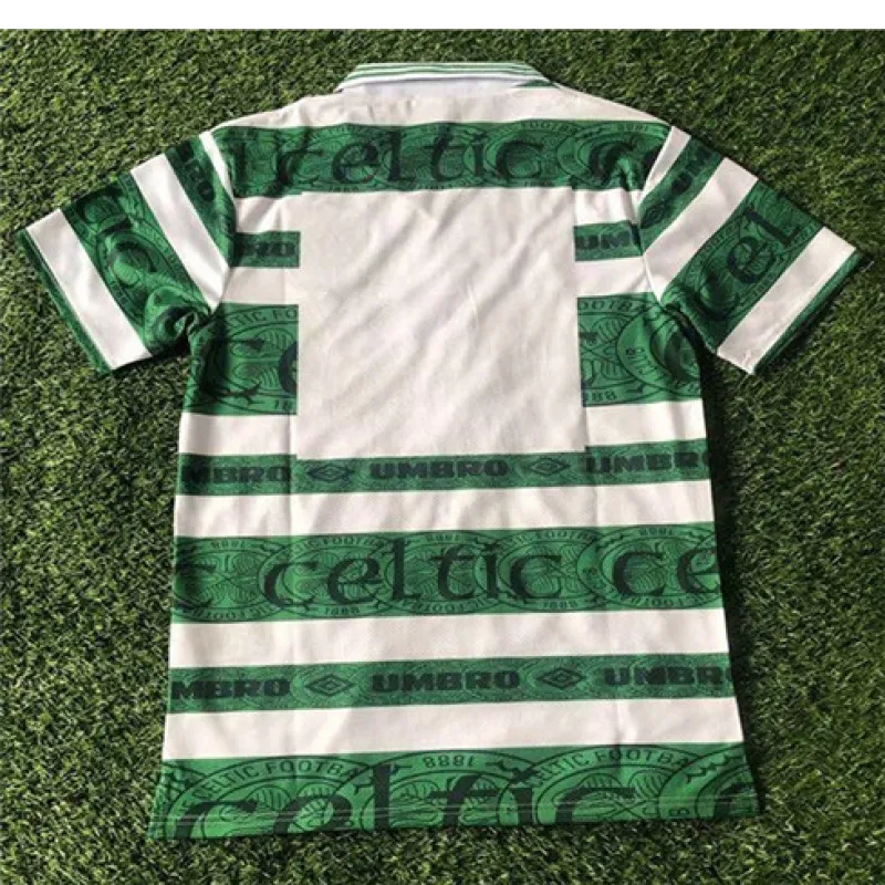Celtic 1995 - 97 Heimretro Trikot - Weiß/Grün