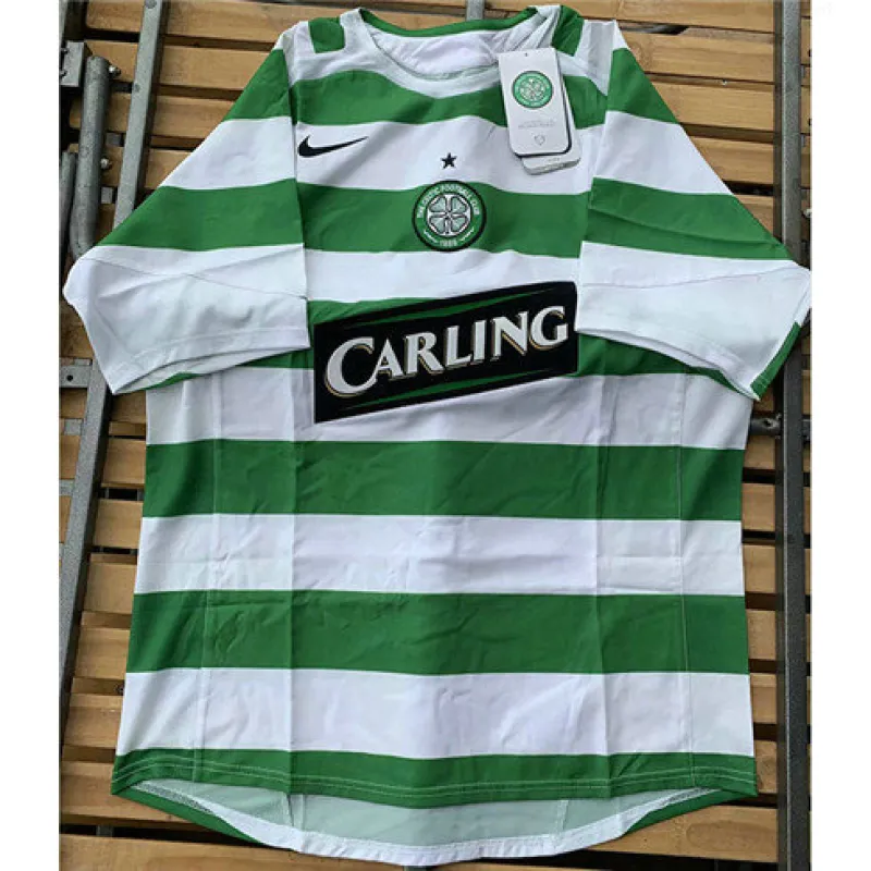 Maglia retro di casa di Celtic 2005/06 - Bianca/Verde