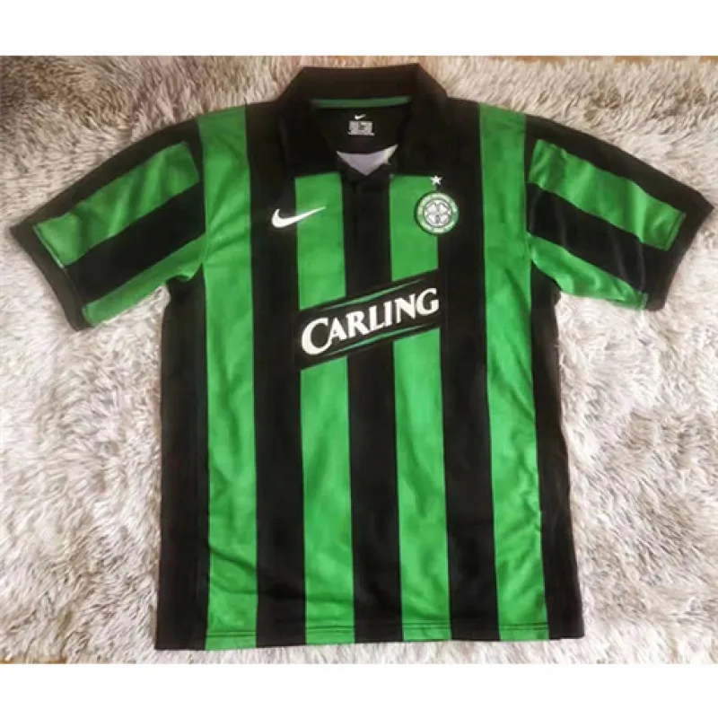 Celtic 2005/06 Auswärts Retro Trikot - Grün/Schwarz