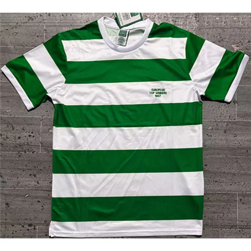 Maillot retro domicile de Celtic 1966/67 - Blanc/Vert