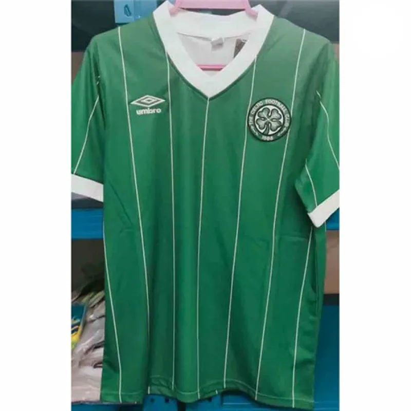 Celtic 1984 - 86 Heimretro-Trikot - Grün