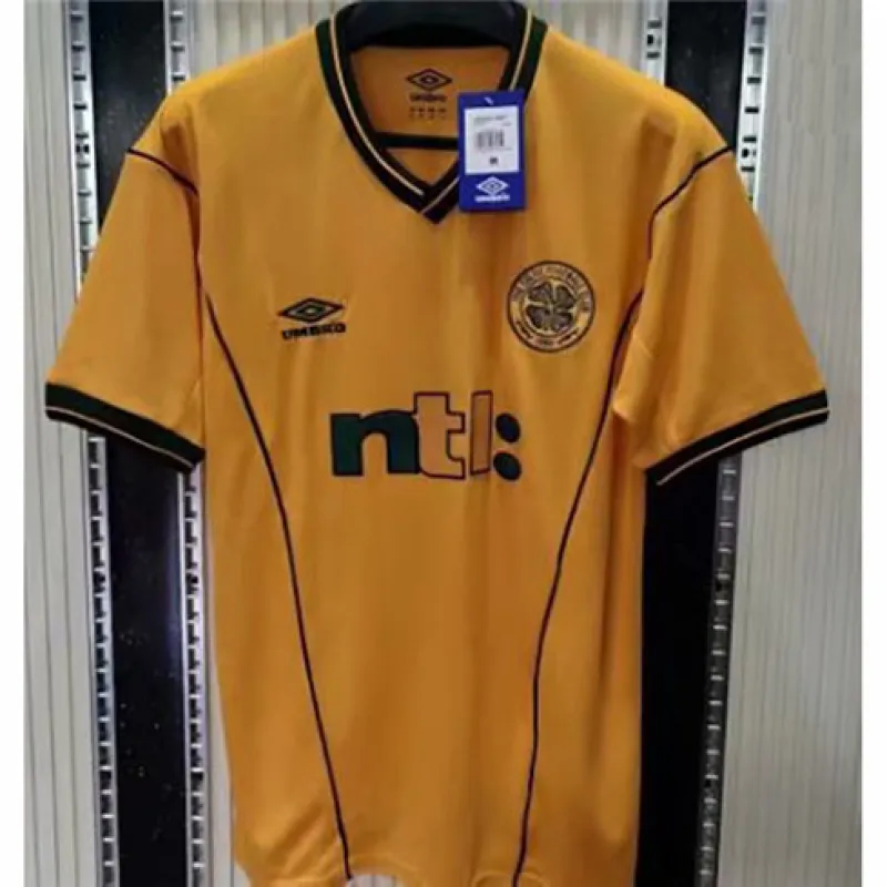Celtic 2001/02 Auswärts Retro Trikot - Orange