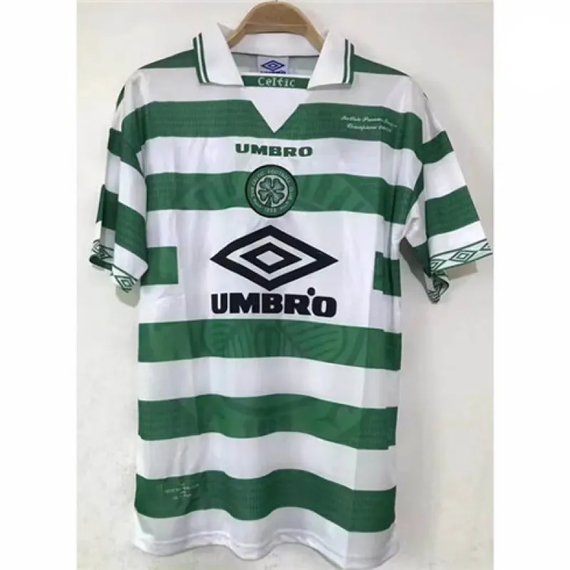 Celtic 1998 Heimretro-Trikot - Weiß/Grün