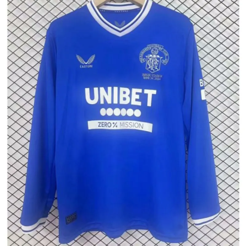 Rangers 2024/25 125. Jahrestag Langarmtrikot - Blau