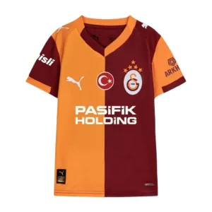 Galatasaray 2025/26 Heim-Kinder-Trikot - Rot/Orange