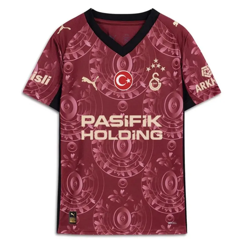 Galatasaray 2025/26 Troisième maillot pour enfants - Rouge