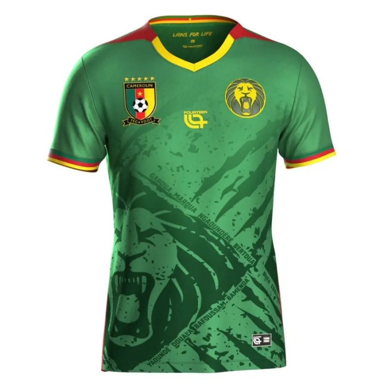 Cameroun Enfants 2025/26 Maillot domicile - Vert