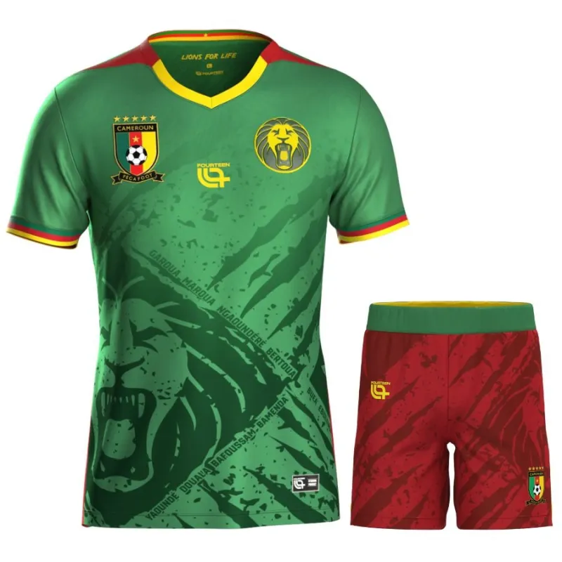 Cameroun Enfants 2025/26 Kit domicile - Vert