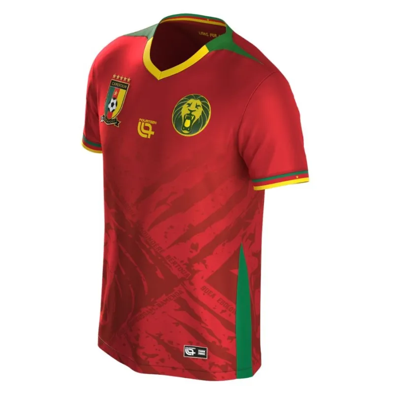 Kamerun Kinder 2025/26 Auswärts-Trikot - Rot