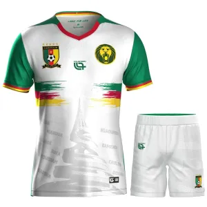 Camerun 2025/26 Terzo Kit Bambini - Bianco