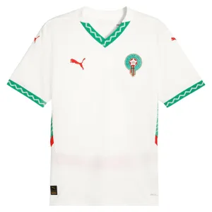 Marocco 2024/25 Maglia Trasferta Replica - Bianca