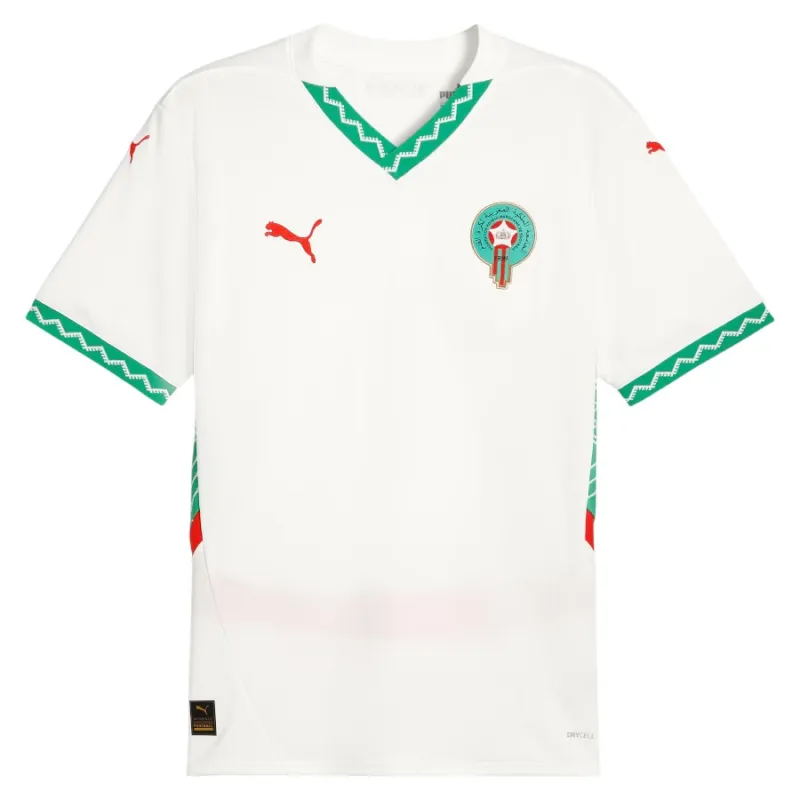 Maroc 2024/25 Maillot Extérieur Réplique Enfant Complet - Blanc