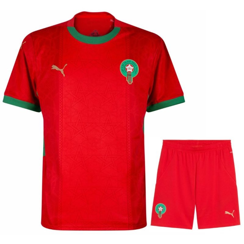 Marokko Kinder 2026/27 Heim-Kit - Rot