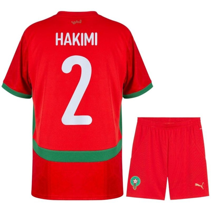 Marokko HAKIMI Heim Kinder-Set 2026/27 - Rot