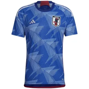 La versione per tifosi della maglia di casa blu della nazionale giapponese nella Coppa del mondo 2022.